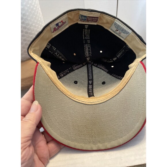 Vintage Atlanta Braves New Era Wool Hat 7 1/2 USA - Picture 7 of 10